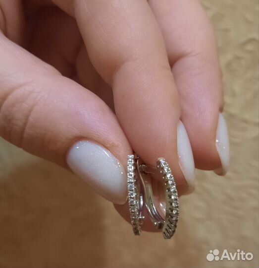 Серьги серебро
