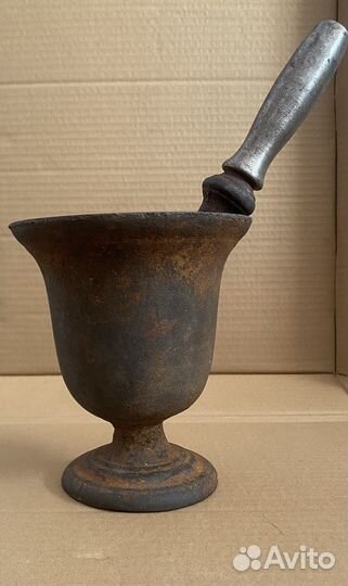 Ступа чугунная большая с пестиком