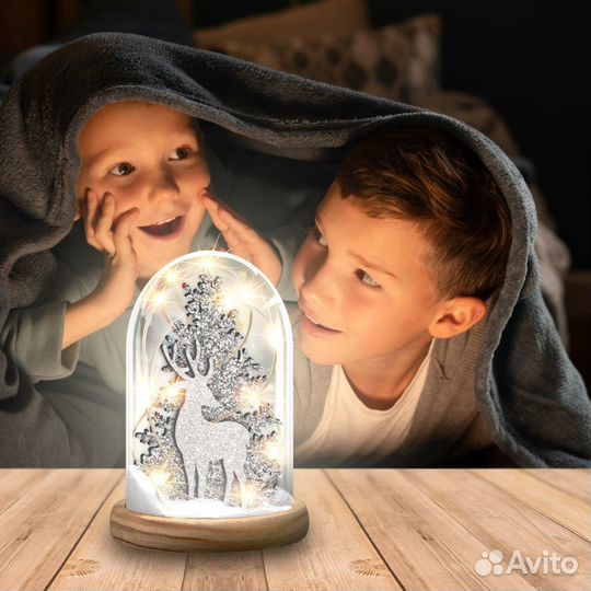 Набор для творчества «Новогодний ночник», деревянн