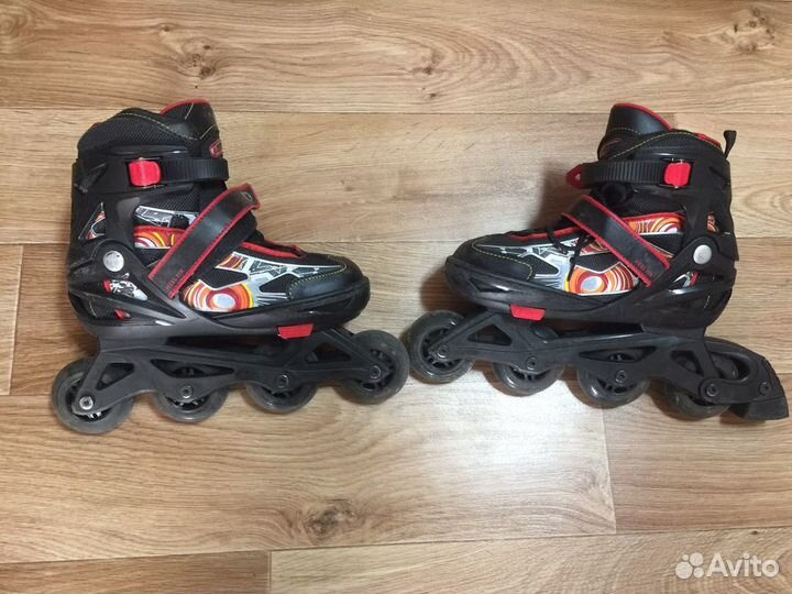 Роликовые коньки детские раздвижные размер 36-41