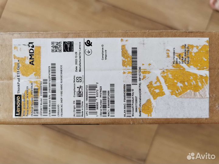 Ноутбук Lenovo ThinkPad E15 Gen 4 (AMD) 21ED0057SG