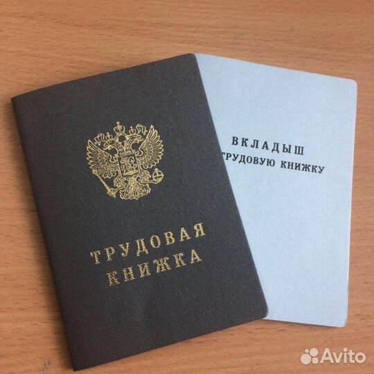 Трудовая книжка новая