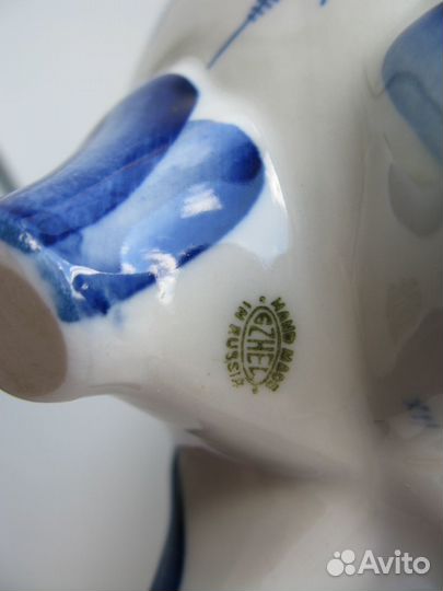 Ваза для цветов Гжель h 26 cм