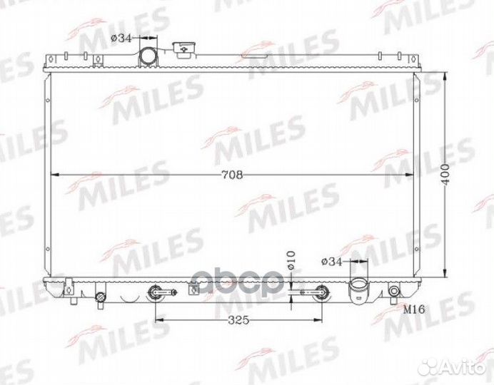 Acrb157 miles Радиатор охлаждения паяный acrb157
