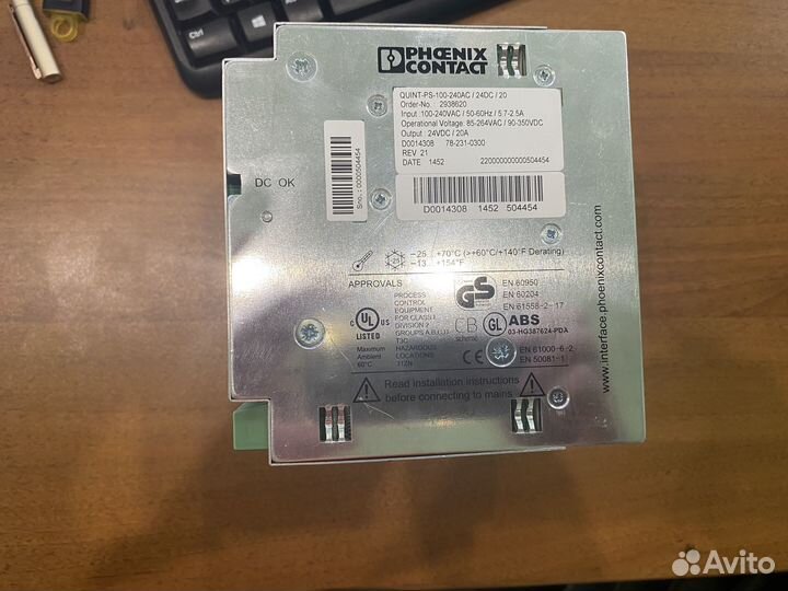 Блок питания phoenix contact