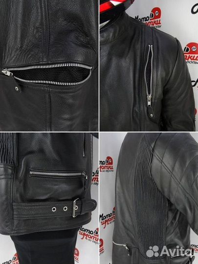 Мото куртка Косуха из кожи