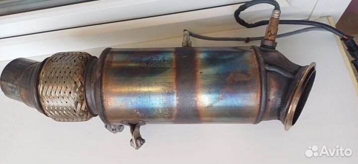 BMW F10 F11 F15 F16 F06 F12 катализатор даунпайп