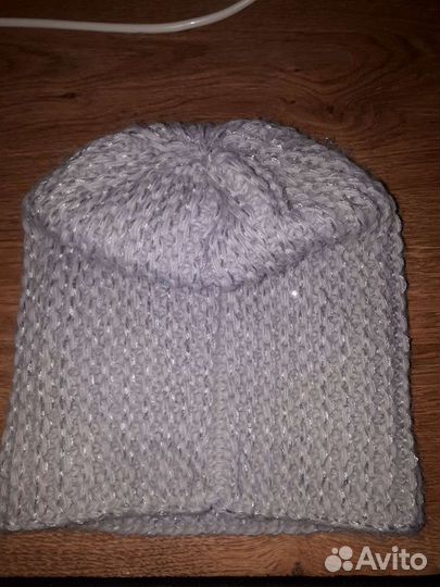 Комплект шапка и снуд женский