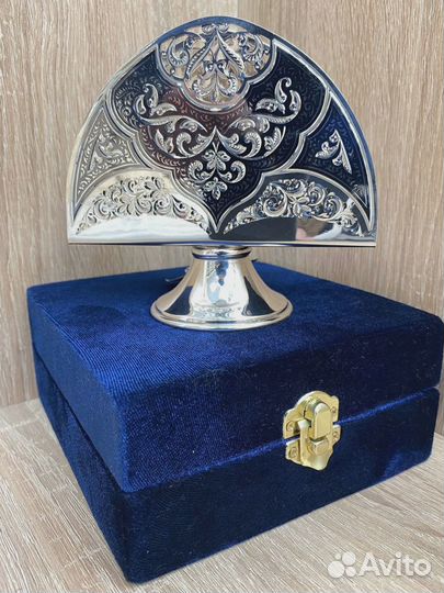 Салфетница из серебра