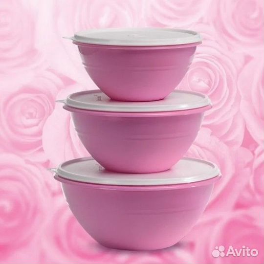 Tupperware Набор миски Брауни 1 /1,75 / 2,4 л