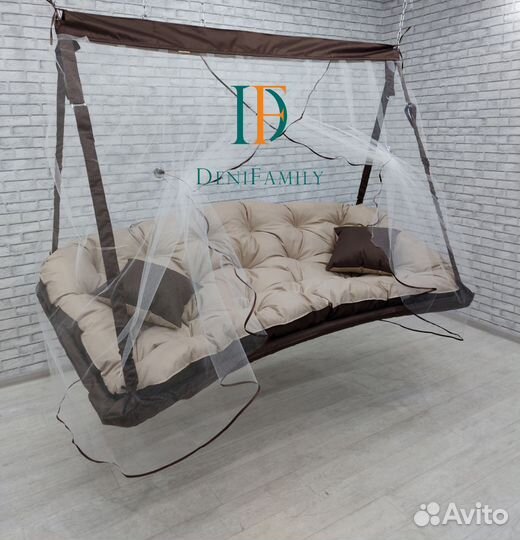 Подвесной диван качели