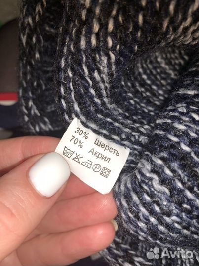 Зимняя шапка со снудом