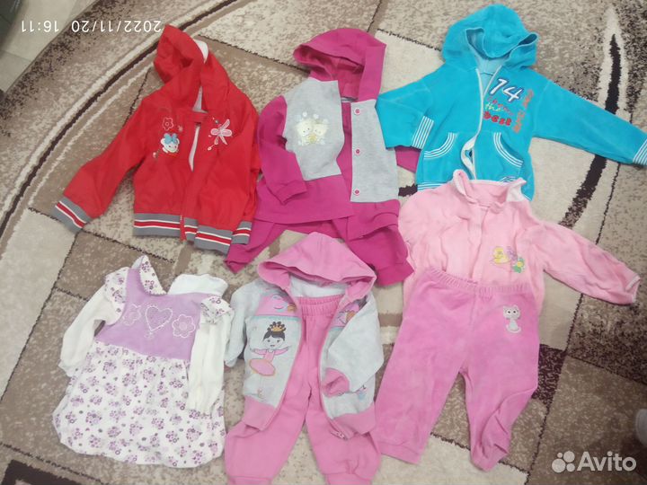 Детские вещи для девочки 80-92