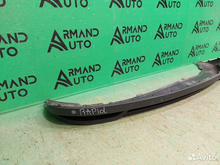 Юбка бампера задняя Skoda Rapid 2 2020