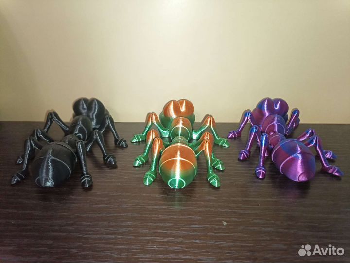 Подвижный муравей игрушка 3D печать