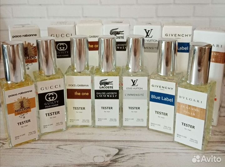 Мужской парфюм Тестры в ассортименте