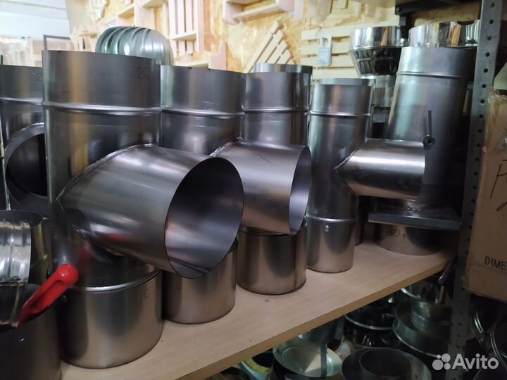 Дымоход сэндвич тройник