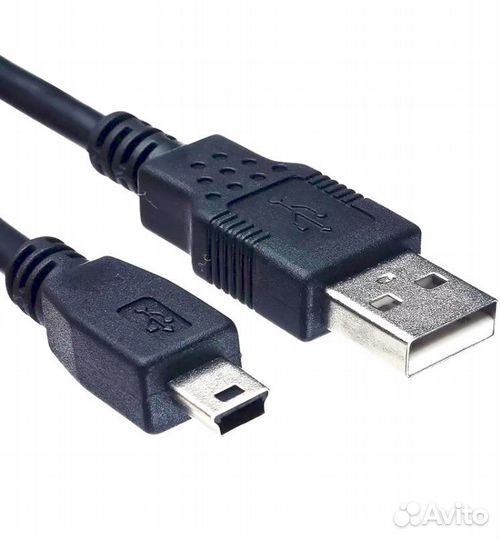 Кабель USB - mini/micro- USB. Новый. Чёрный