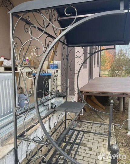 Мангал с печью под казан