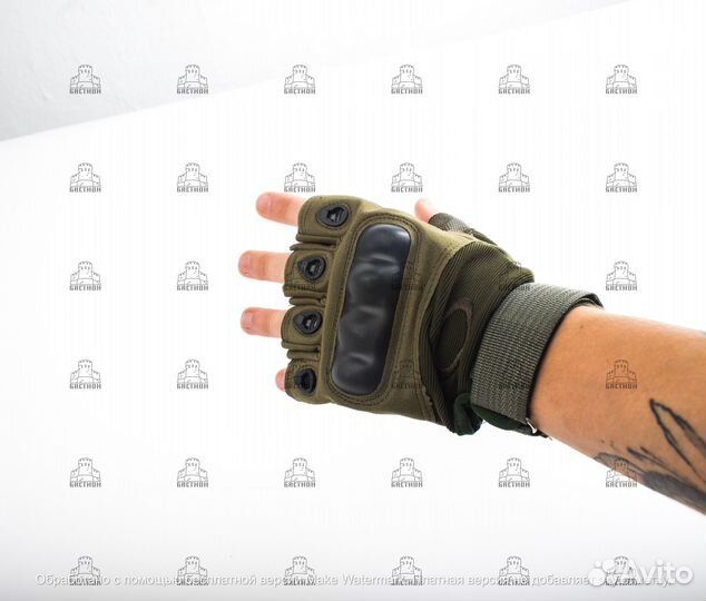Перчатки тактические без пальцев