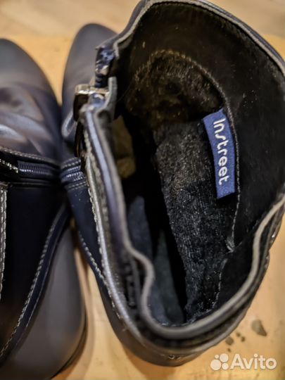 Ботинки осенние женские 25-25,5см стопа