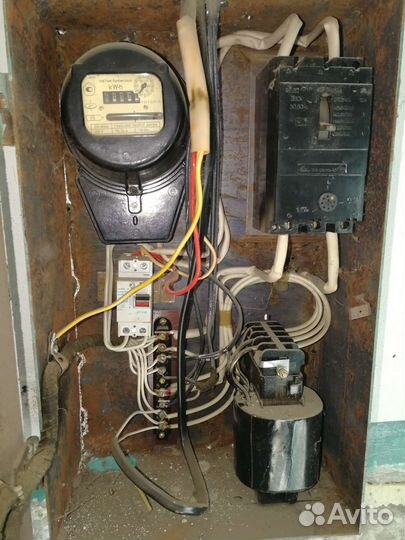 Щиток электрический в гараж (с понижающим трансф)