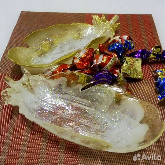 Ваза из эпоксидной смолы, ручной работы