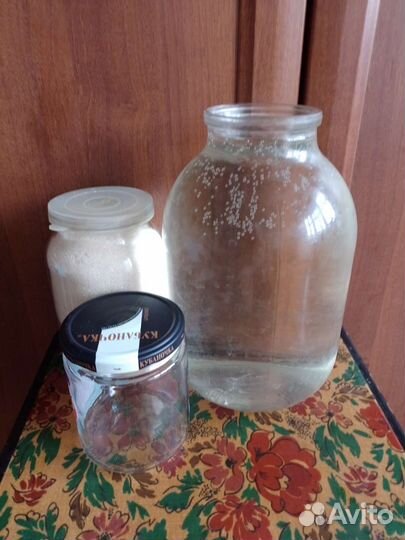Банки стеклянные 3 литра,1литр,07,05л