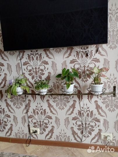 Подставка под цветы настенная горизонтальная