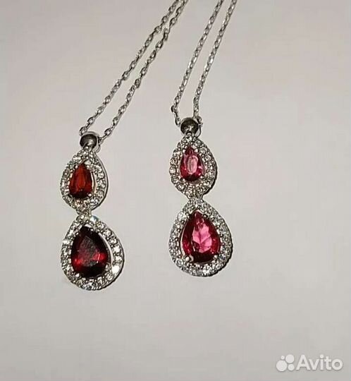 Серебряные колье в ассортименте