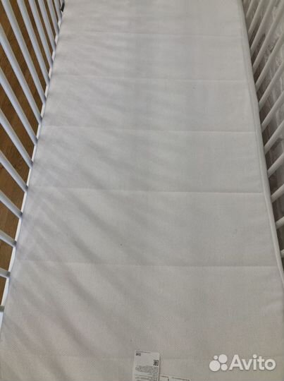 Кроватка, матрас, бортики, простынки IKEA