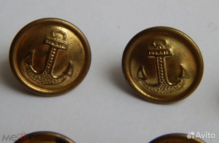 Пуговицы вмф СССР латунные 14 мм