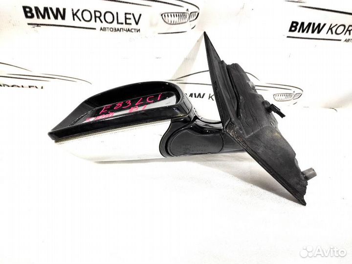 Зеркало левое (серебристое) BMW X3E83