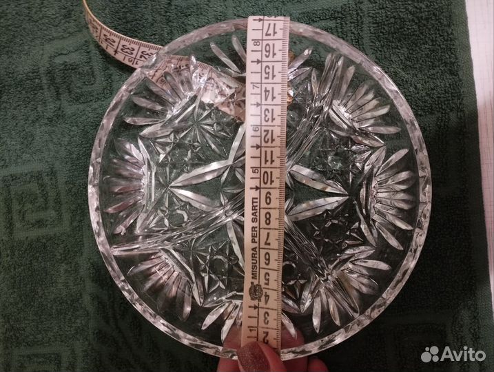 Хрустальная менажница,ладья,салатник СССР
