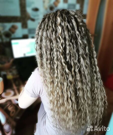 Наращивание афрокудри