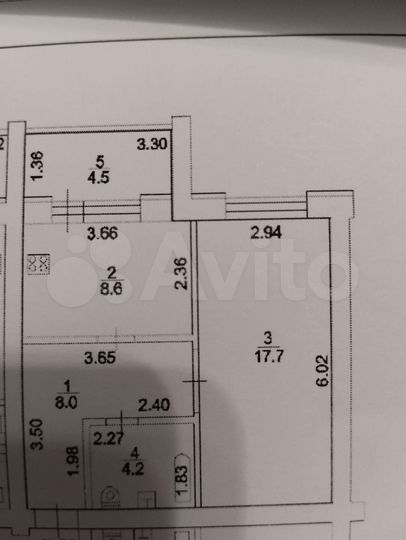 1-к. квартира, 40,8 м², 4/5 эт.