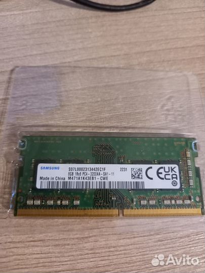 Оперативная память Samsung 8 Gb DDR4 для ноутбука