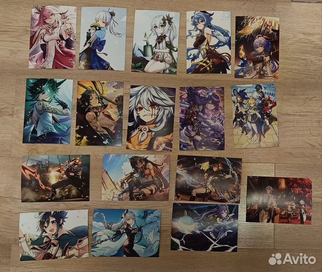 Открытки Genshin Impact