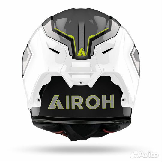 Мотошлем airoh GP550 S rush white/yellow gloss