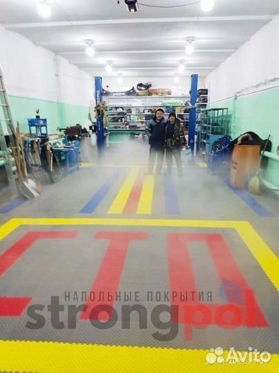 Модульная плитка пвх для гаража