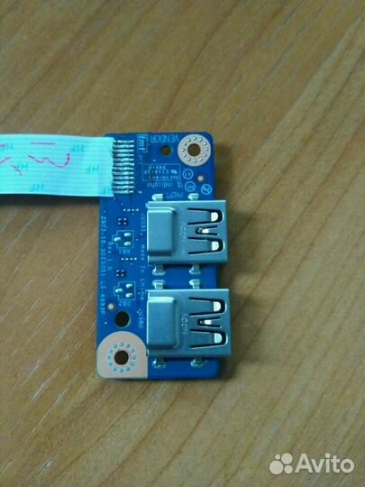 Плата 2 usb + шлейф ls-a993r hp15