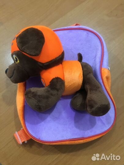 Рюкзак детский с игрушкой Щенячий патруль