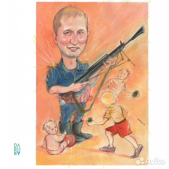 Качественный шарж - подарок на любой праздник