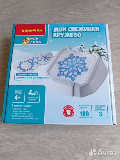 Игра bondibon мои снежинки кружево
