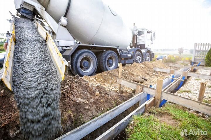 Бетон. Фундамент. Заливка