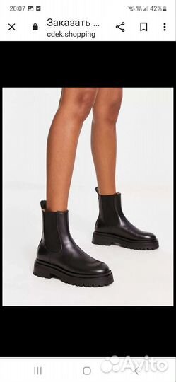 Ботинки челси & Other Stories,38р,нат.кожа