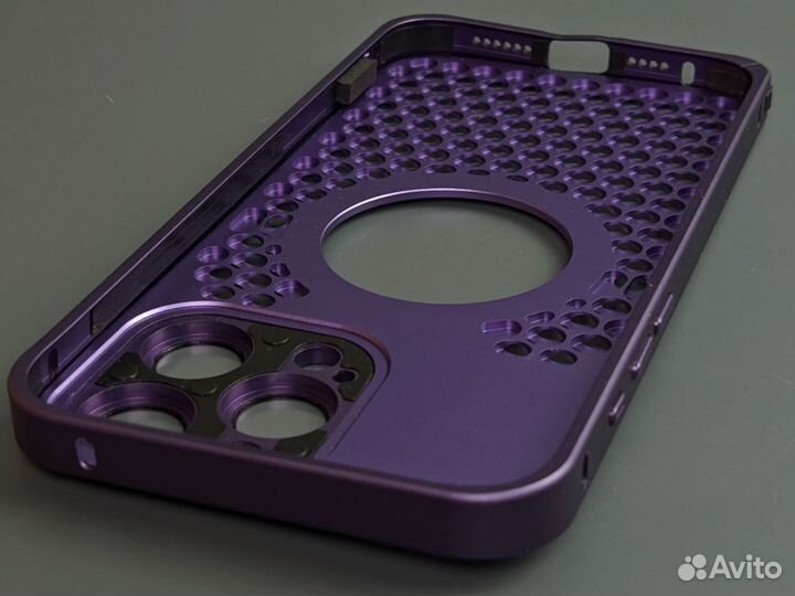 Пурпурный Чехол iPhone 15 Pro Max с Mag Safe