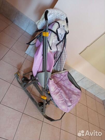 Детские санки коляска Ника