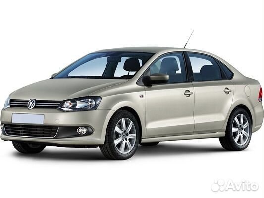 Решетка бампера под птф Vw polo sedan 2010-2015