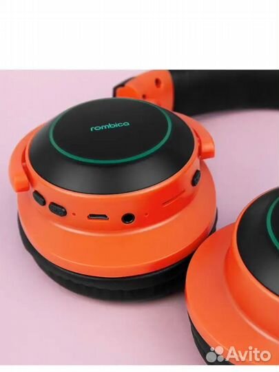 Наушники с микрофоном Rombica BH-15 Orange